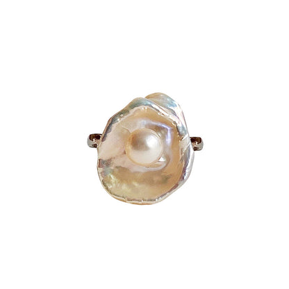 Women's Natural Baroque Pearl Ring