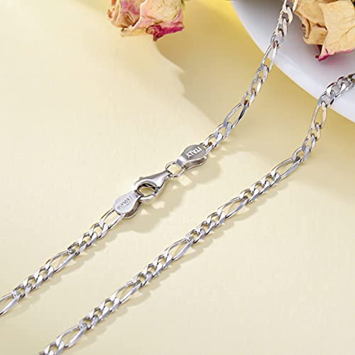 Figaro Link Chain in Sterling Silver