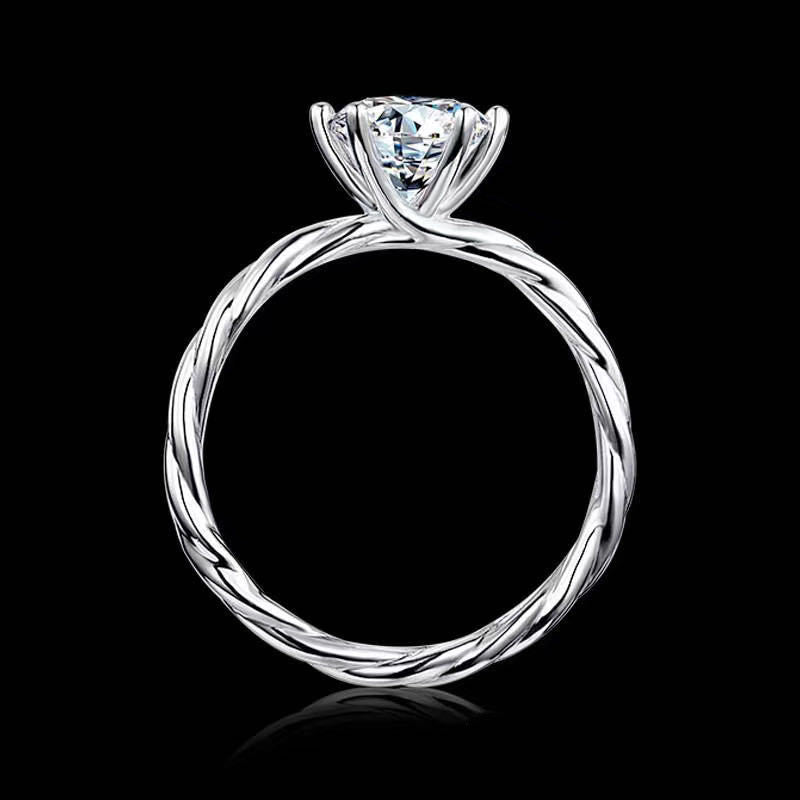 Women's Fashion Simple Moissanite Vine Ring