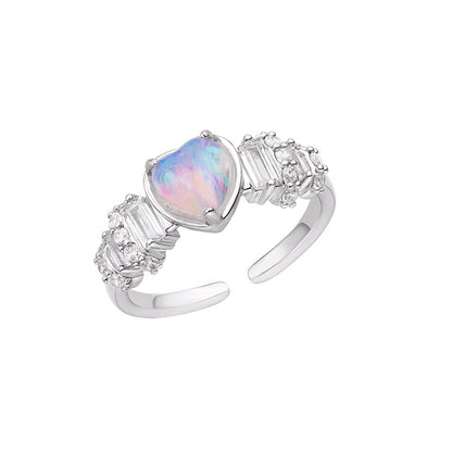 Original Single Circle OPAL Open-end Zircon Ring