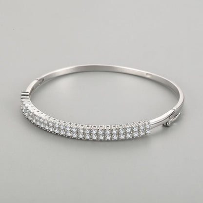 Women's S925 Silver Design Starry Sky Simple Fashion Diamond Bracelet