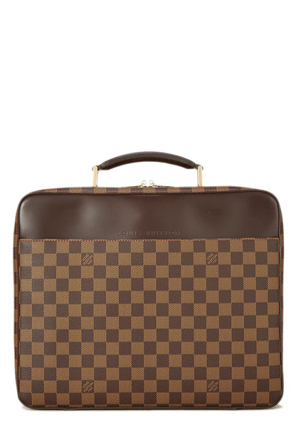 Louis Vuitton, Pré-Aimé Damier Ebene Porte Ordinateur Sabana, Marron