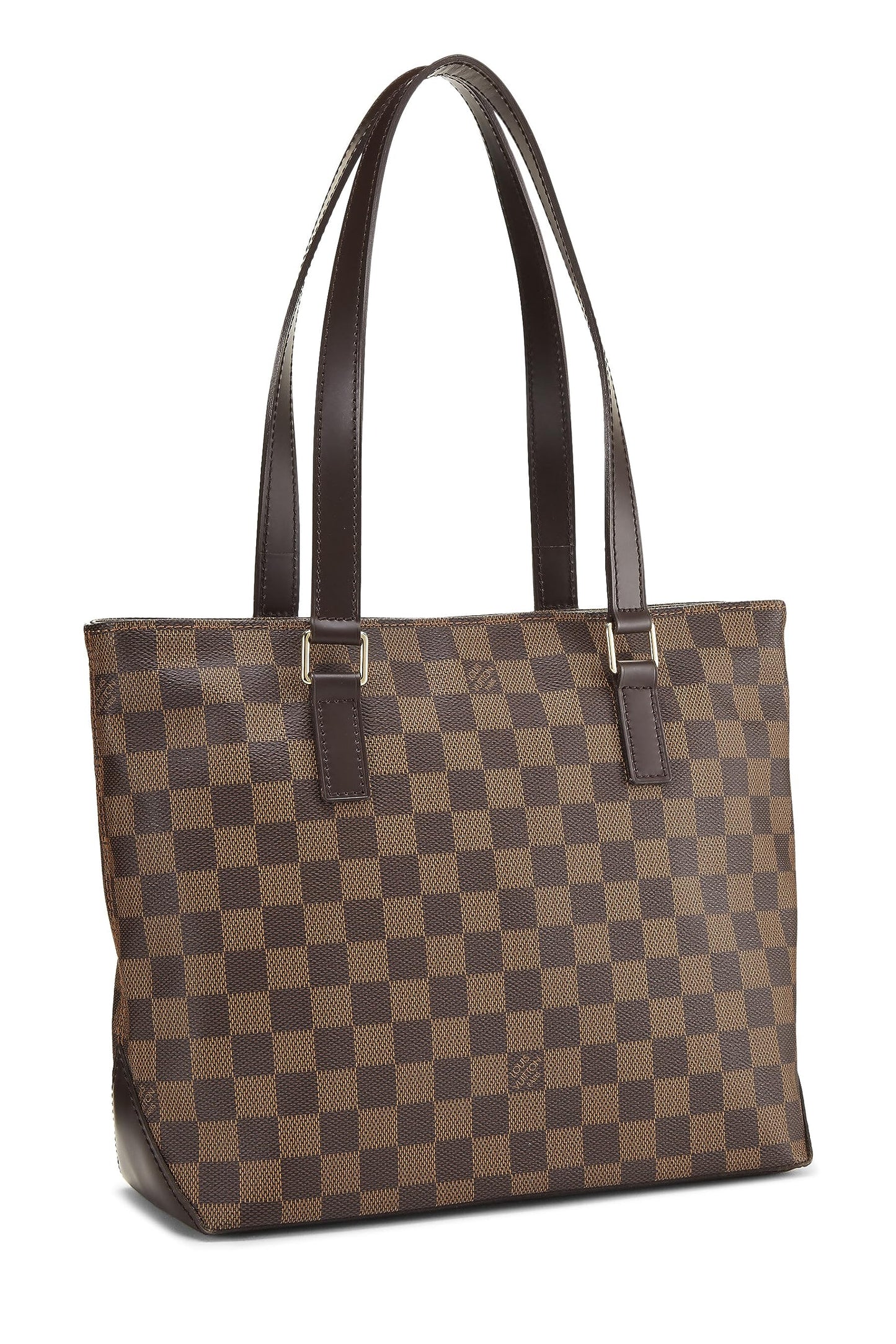 Louis Vuitton, piano Damier Ebene Cabas pre-amado, marrón