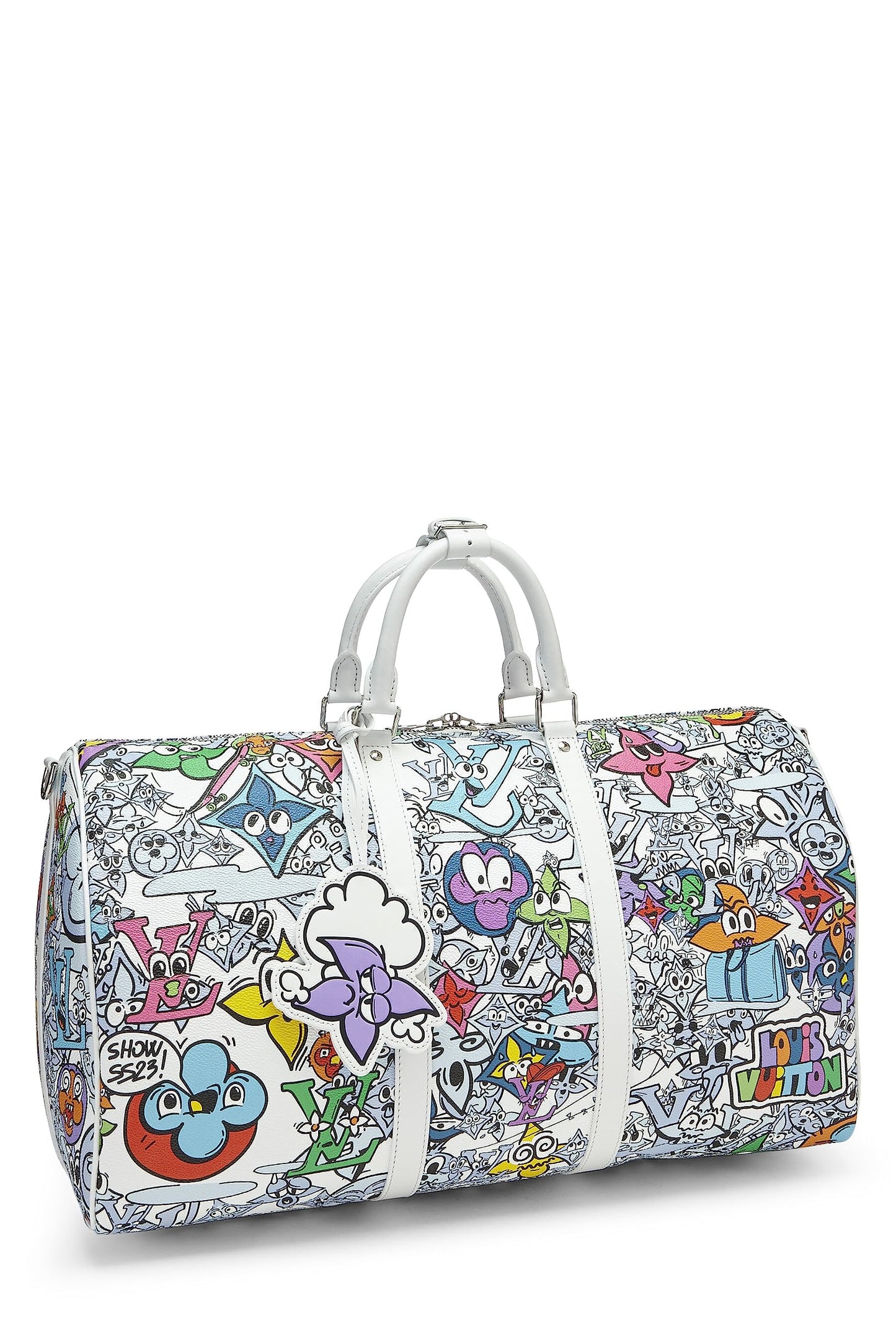 Louis Vuitton, Keepall Bandouliere 50 con monograma multicolor Pre-Loved Comics, Multicolor