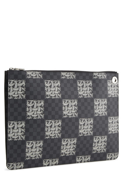 Louis Vuitton, Pré-aimé Christopher Nemeth x Louis Vuitton Damier Graphite Pochette Jour GM, Noir