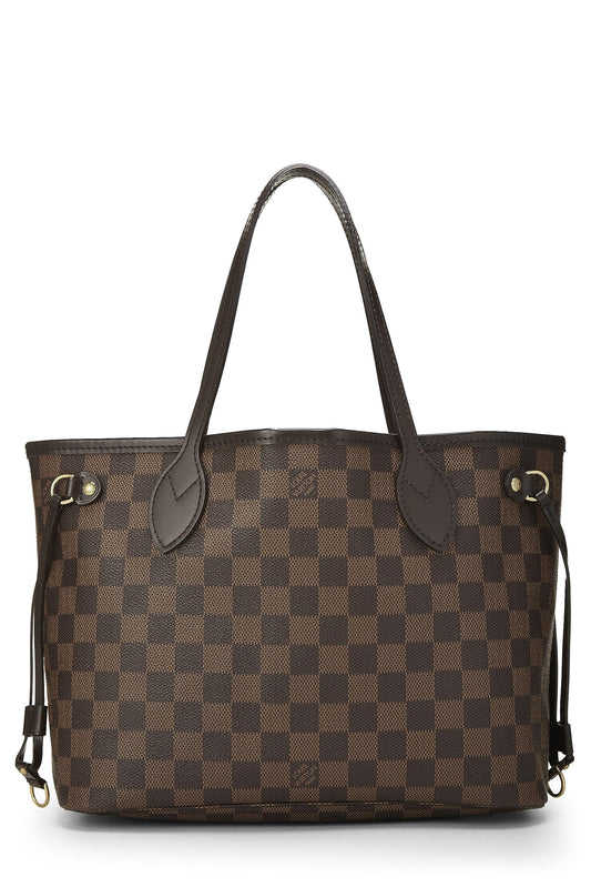 Louis Vuitton, Damier Ebene Neverfull PM pre-amado, Marrón