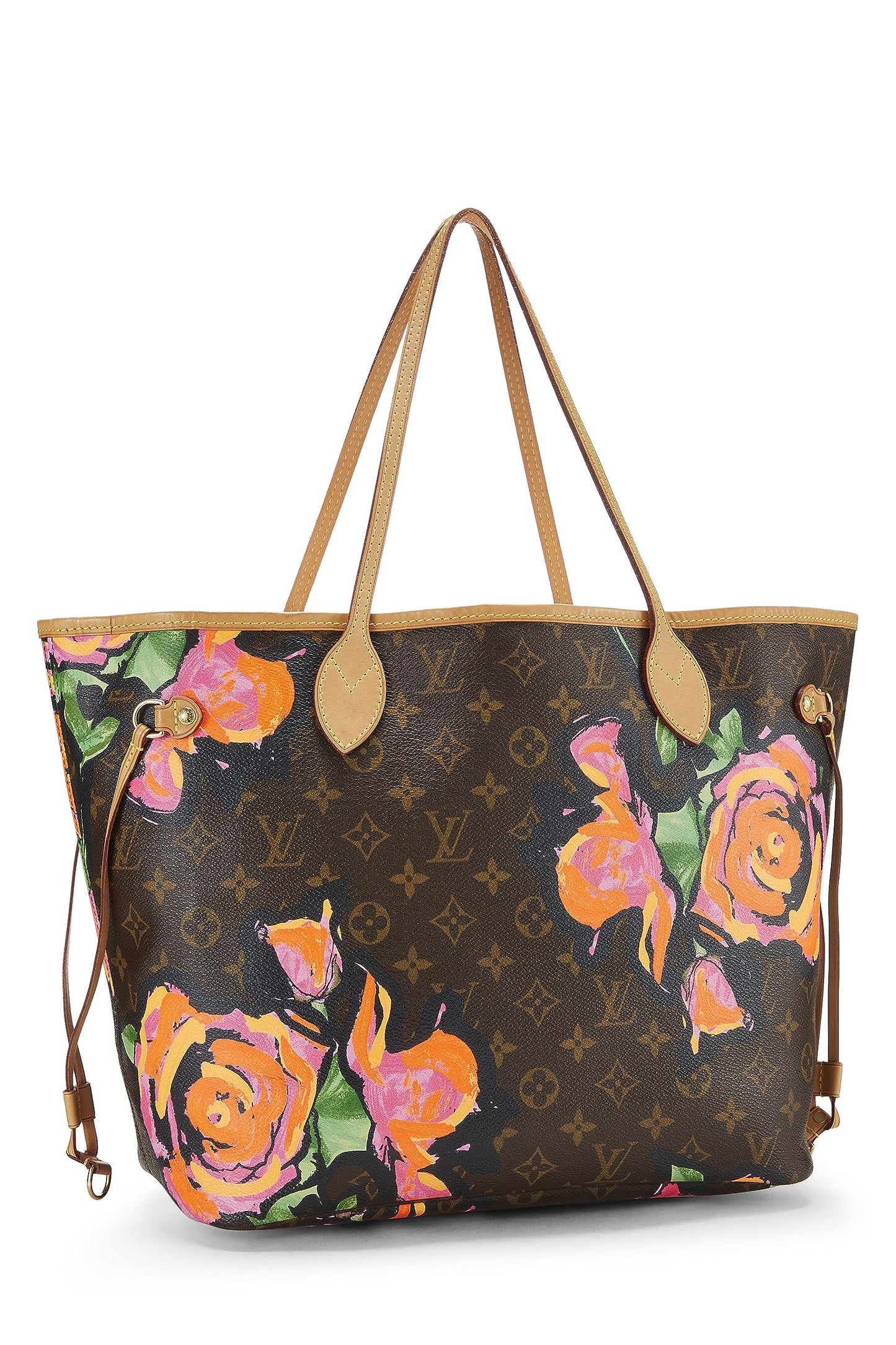 Louis Vuitton, Stephen Sprouse x Louis Vuitton Monogram Canvas Roses Neverfull MM, Marron