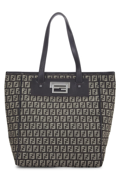 Fendi, sac fourre-tout en toile marron Zucchino d'occasion, marron