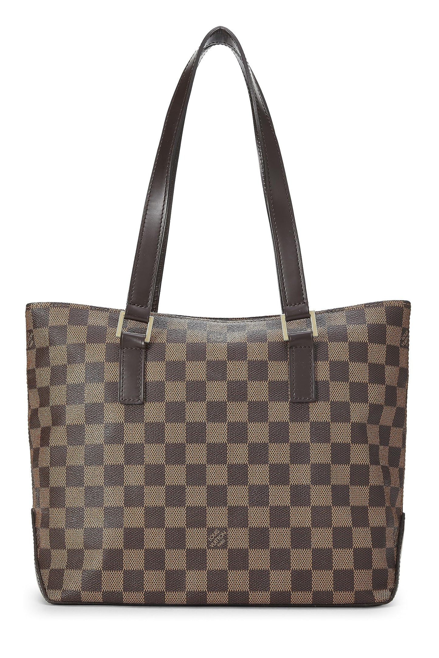 Louis Vuitton, piano Damier Ebene Cabas pre-amado, marrón