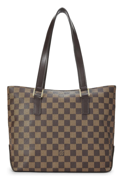 Louis Vuitton, Pre-Loved Damier Ebene Cabas Piano, Brown