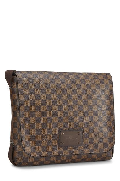 Louis Vuitton, Pre-Loved Damier Ebene Brooklyn MM, Brown