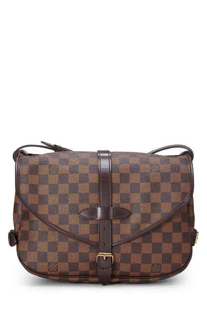 Louis Vuitton, Pre-Loved Damier Ebene Saumur 30, Brown