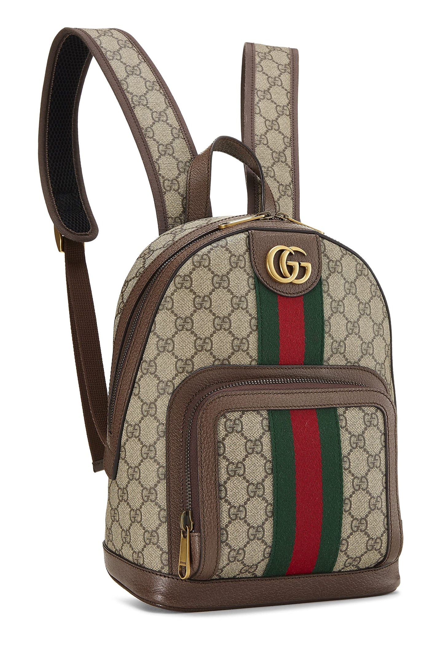 Gucci, Pre-Loved Original GG Supreme Canvas Ophidia Backpack Small, Brown