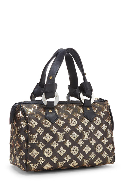 Louis Vuitton, Eclipse Speedy 30 Gold Monogram d'occasion, or