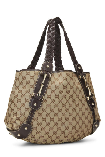 Gucci, sac fourre-tout Pelham en toile GG d'origine d'occasion, marron