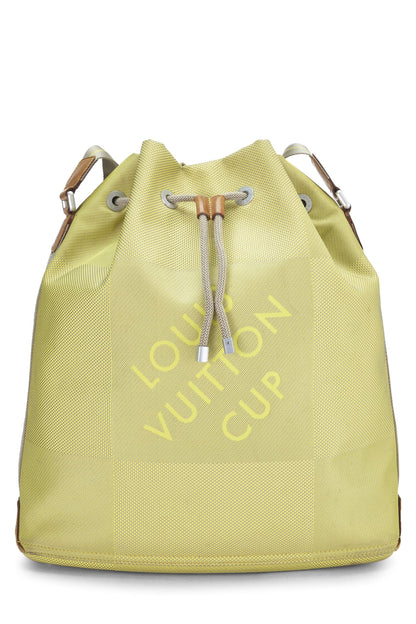 Louis Vuitton, Pre-Loved Yellow Damier Geant LV Cup Volunteer, Yellow