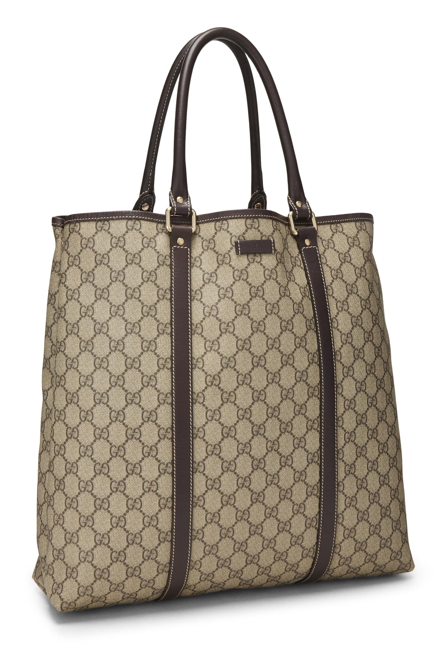 Gucci, sac fourre-tout en toile GG Supreme d'occasion, marron