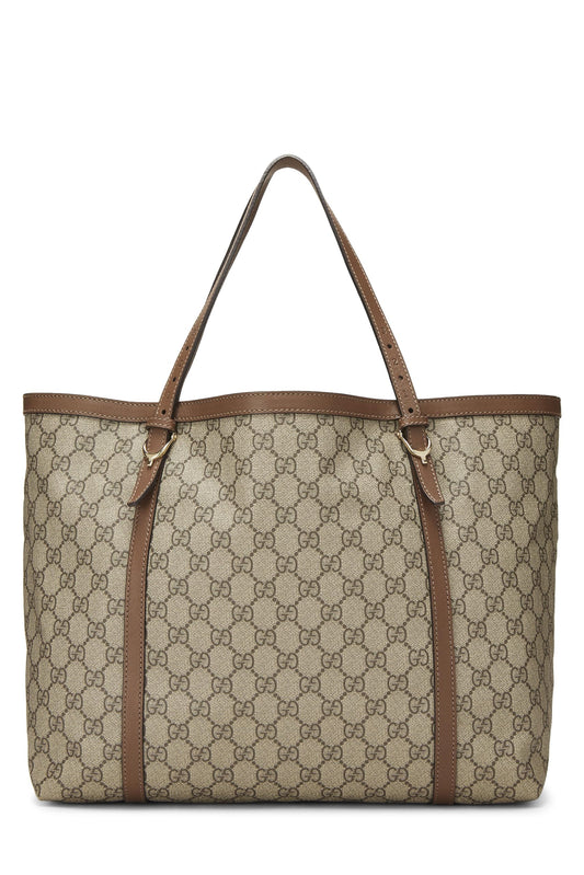 Gucci, Pre-Loved Original GG Supreme Canvas Nice Tote, Brown