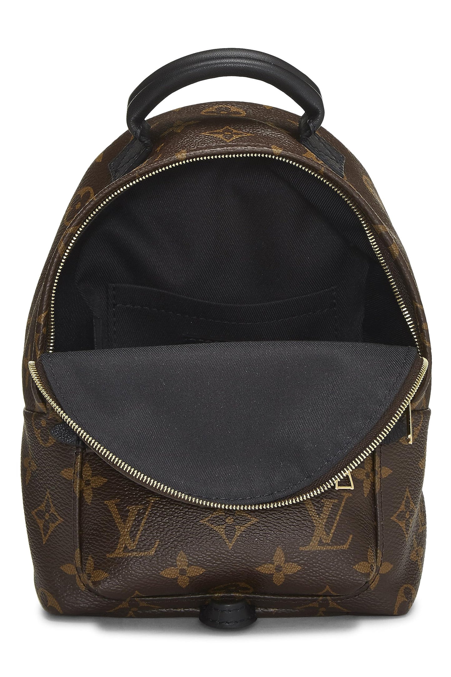 Louis Vuitton, Mochila mini Palm Springs de lona con monograma Pre-Loved, Marrón