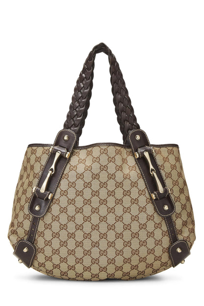 Gucci, sac fourre-tout Pelham en toile GG d'origine d'occasion, marron