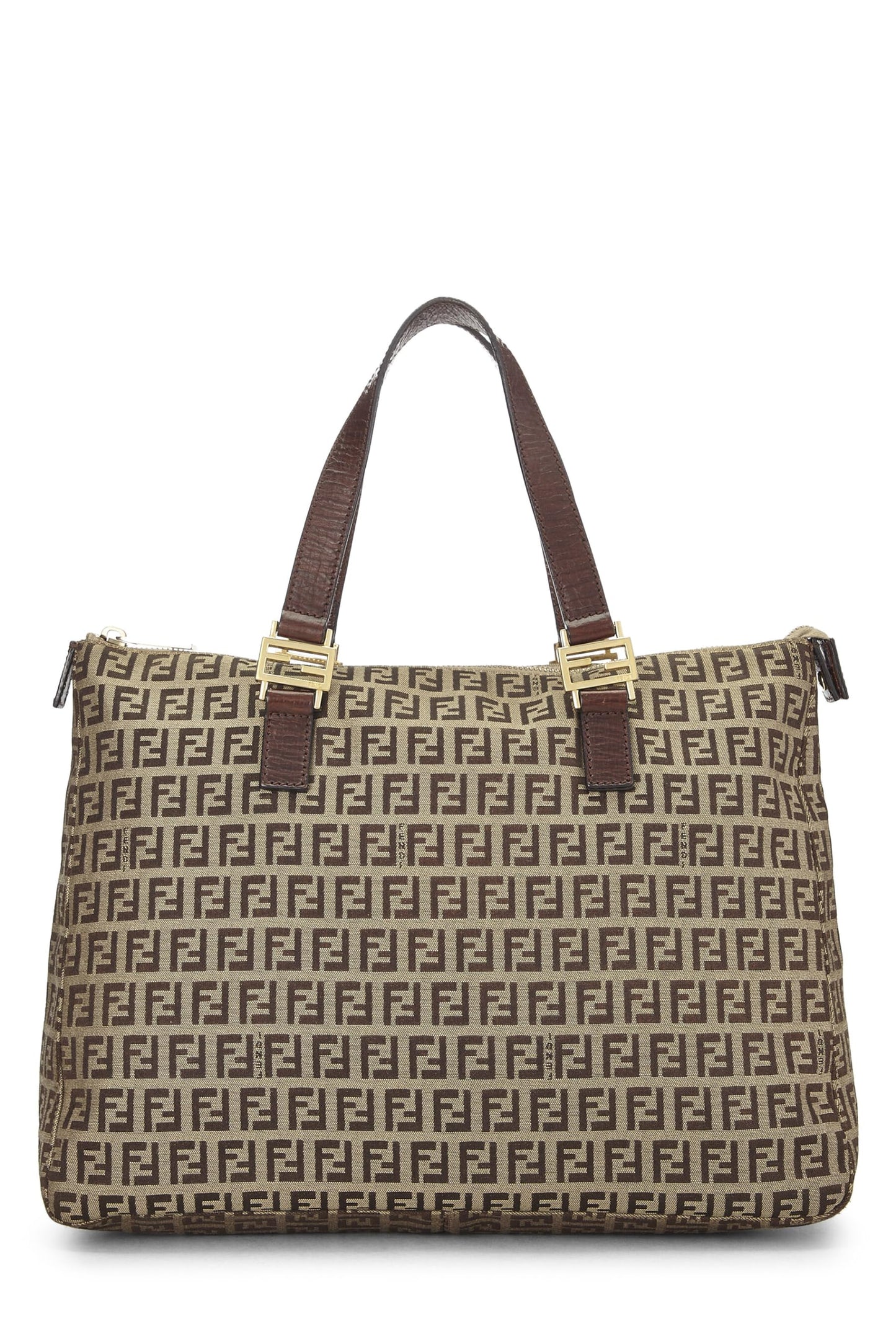 Fendi, Mini sac fourre-tout beige Zucchino d'occasion, marron