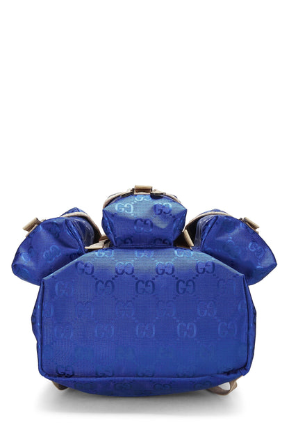 Gucci, Pre-Loved Blue Nylon Off The Grid Backpack, Blue