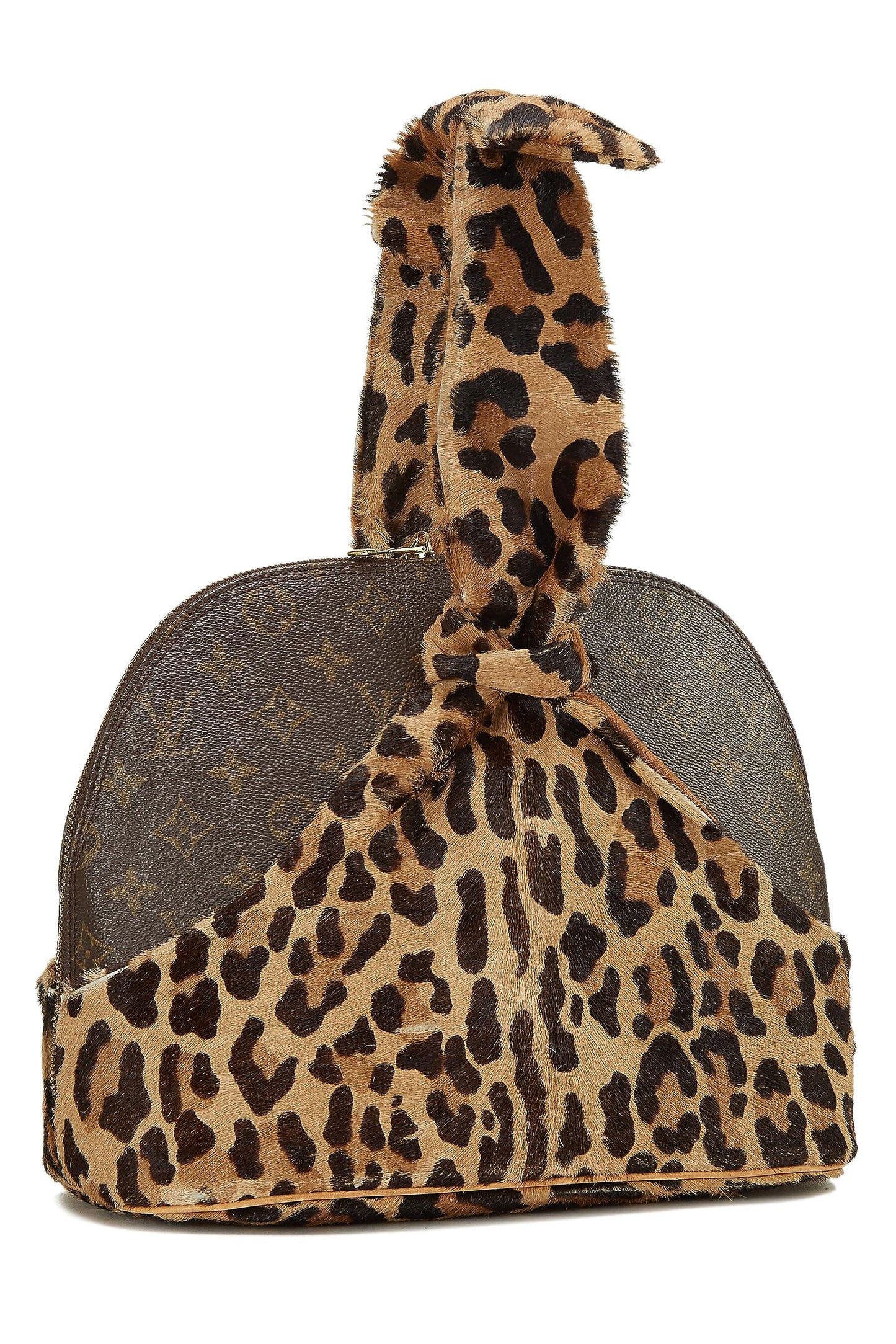 Louis Vuitton, Alaïa x Louis Vuitton Monogram Leopard Alma d'occasion, marron