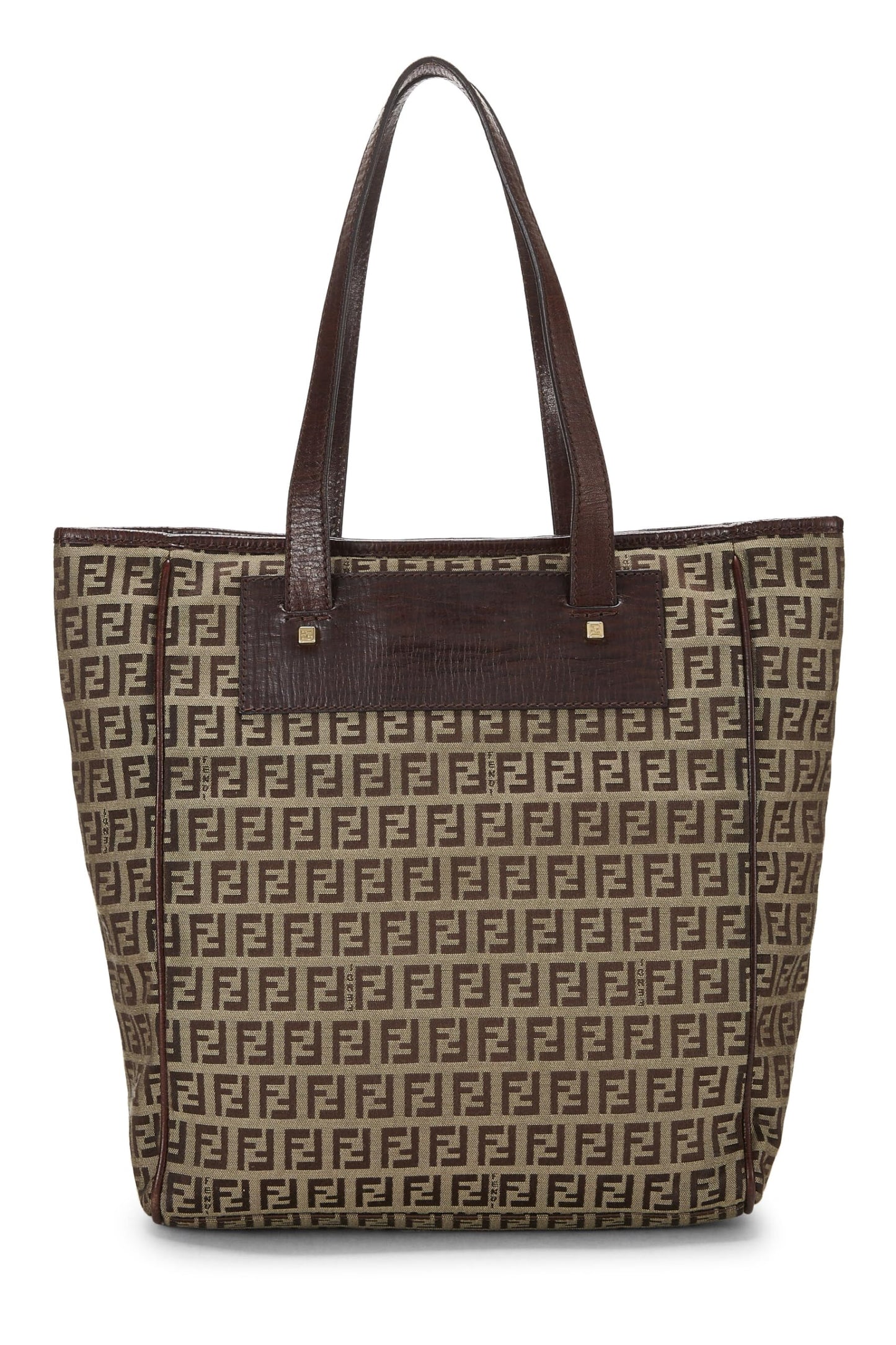 Fendi, Pre-Loved Brown Zucchino Canvas Tote Small, Brown