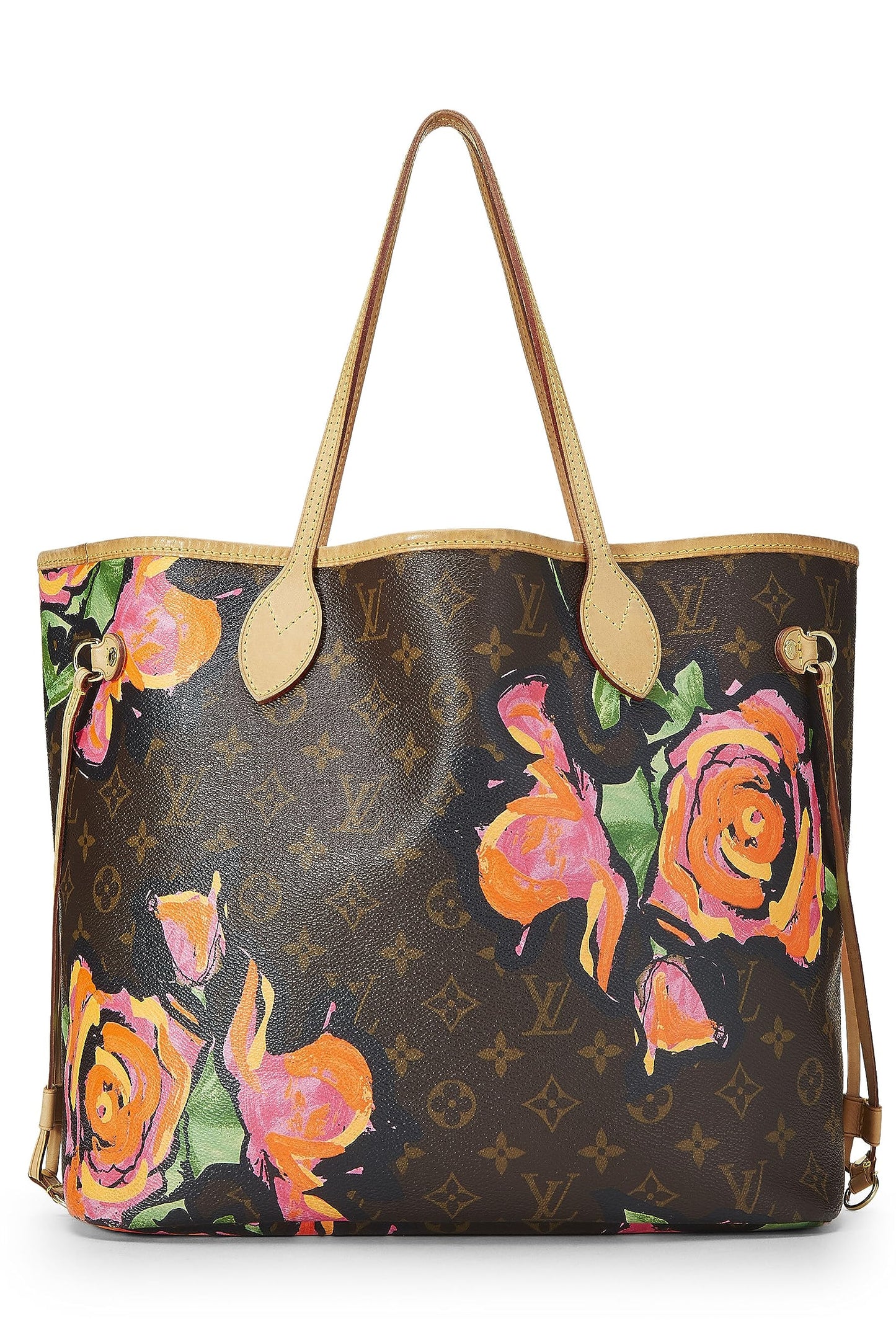 Louis Vuitton, Stephen Sprouse x Louis Vuitton Monogram Canvas Roses Neverfull MM, Marron