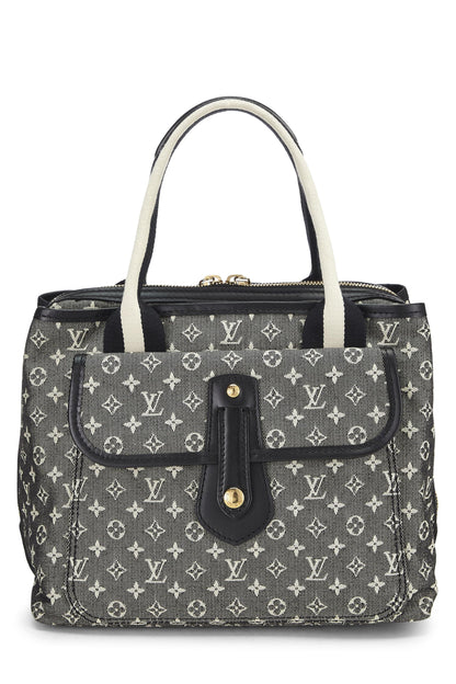 Louis Vuitton, Mini bolso Lin con monograma negro Pre-Loved Mary Kate, Negro