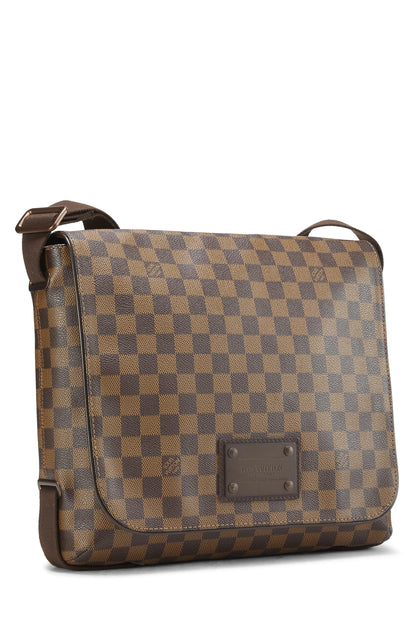 Louis Vuitton, Brooklyn MM Damier Ebène d'occasion, marron