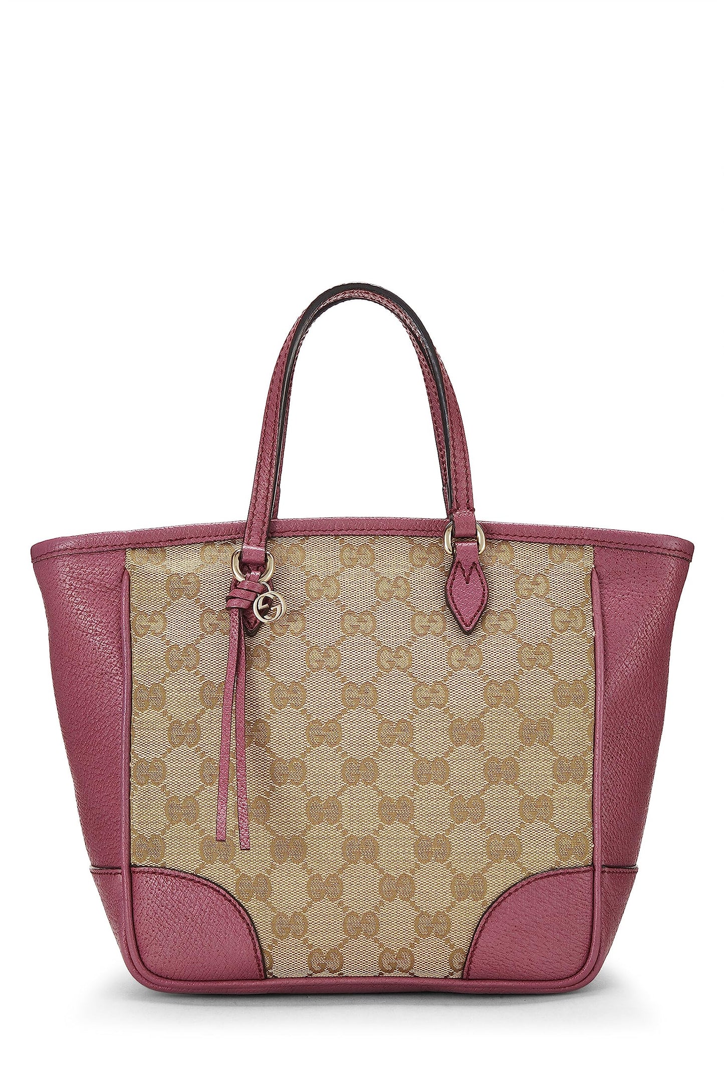 Gucci, sac fourre-tout Bree à poignée supérieure en toile GG violet d'occasion, petit modèle, violet