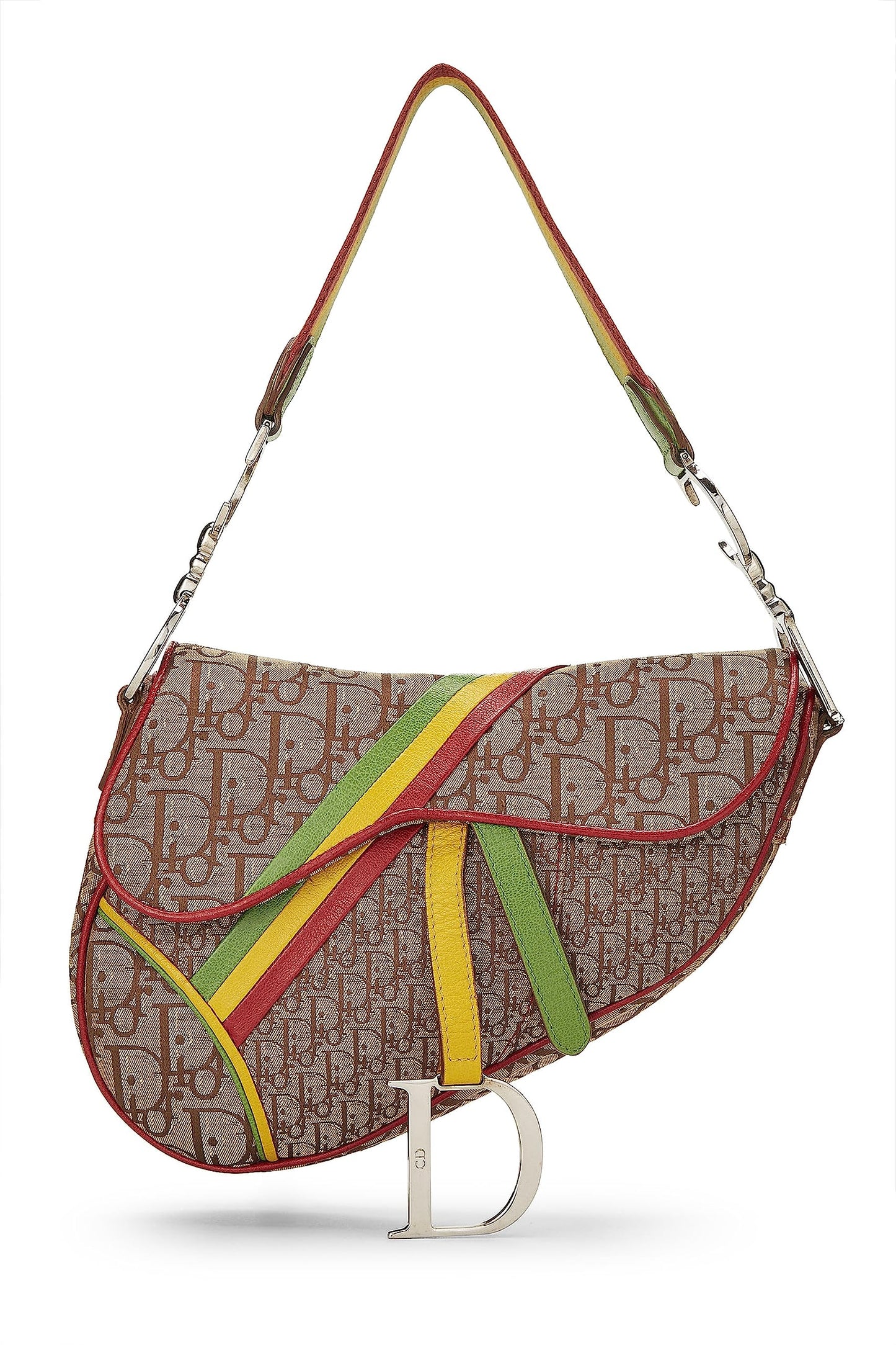 Dior, Sacoche Rasta Trotter Saddle d'occasion, multicolore