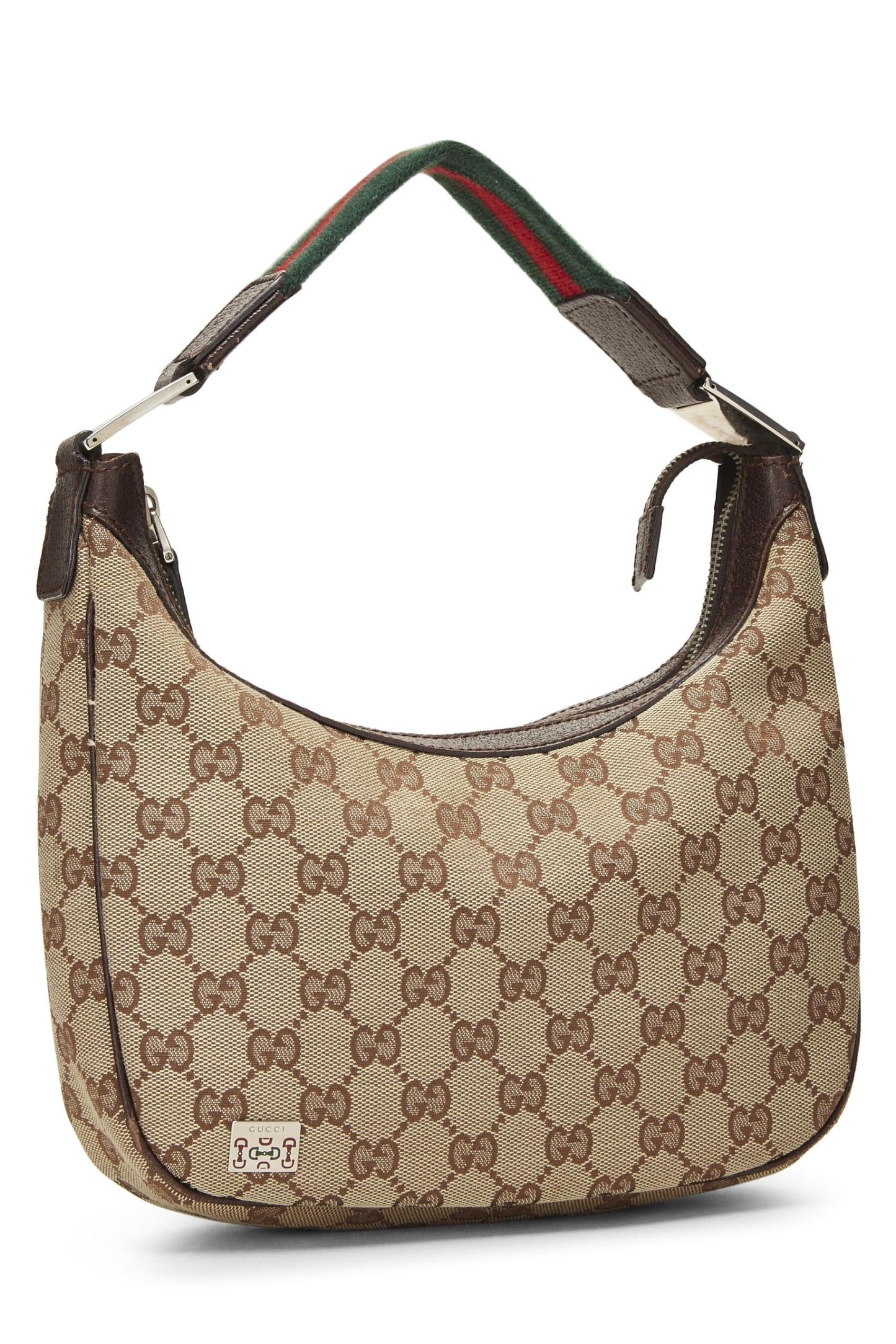 Gucci, sac hobo Pop en toile GG d'occasion d'origine, marron