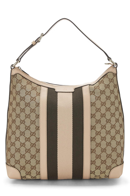 Gucci, sac hobo en toile GG rose d'occasion, rose