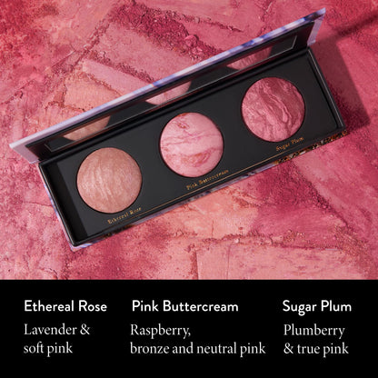 LAURA GELLER NEW YORK Geller's Greatest Better Than Ever 3-Piece Blush-n-Brighten Marbleized Blush Palette Trio