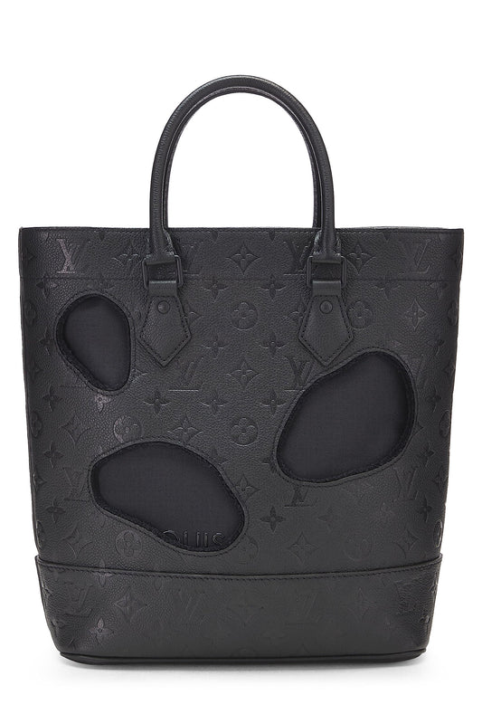 Louis Vuitton, Sac Empreinte Monogram Noir Pré-Aimé Comme des Garçons x Louis Vuitton avec Trous PM, Noir