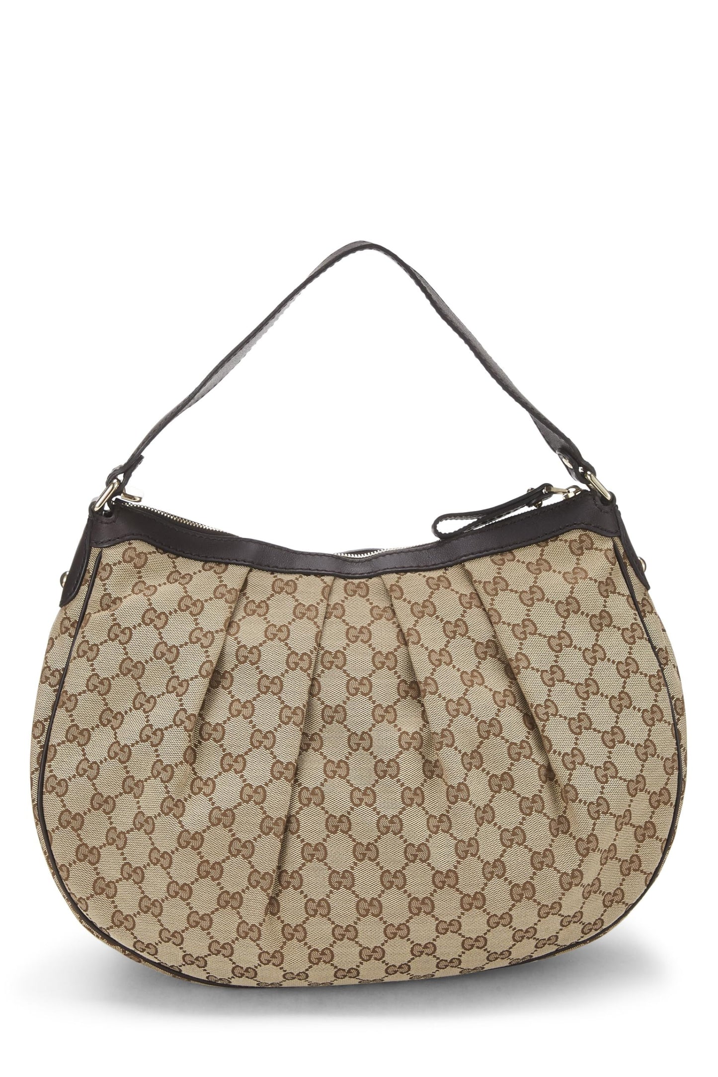 Gucci, Pre-Loved Original GG Canvas Sukey Hobo, Brown