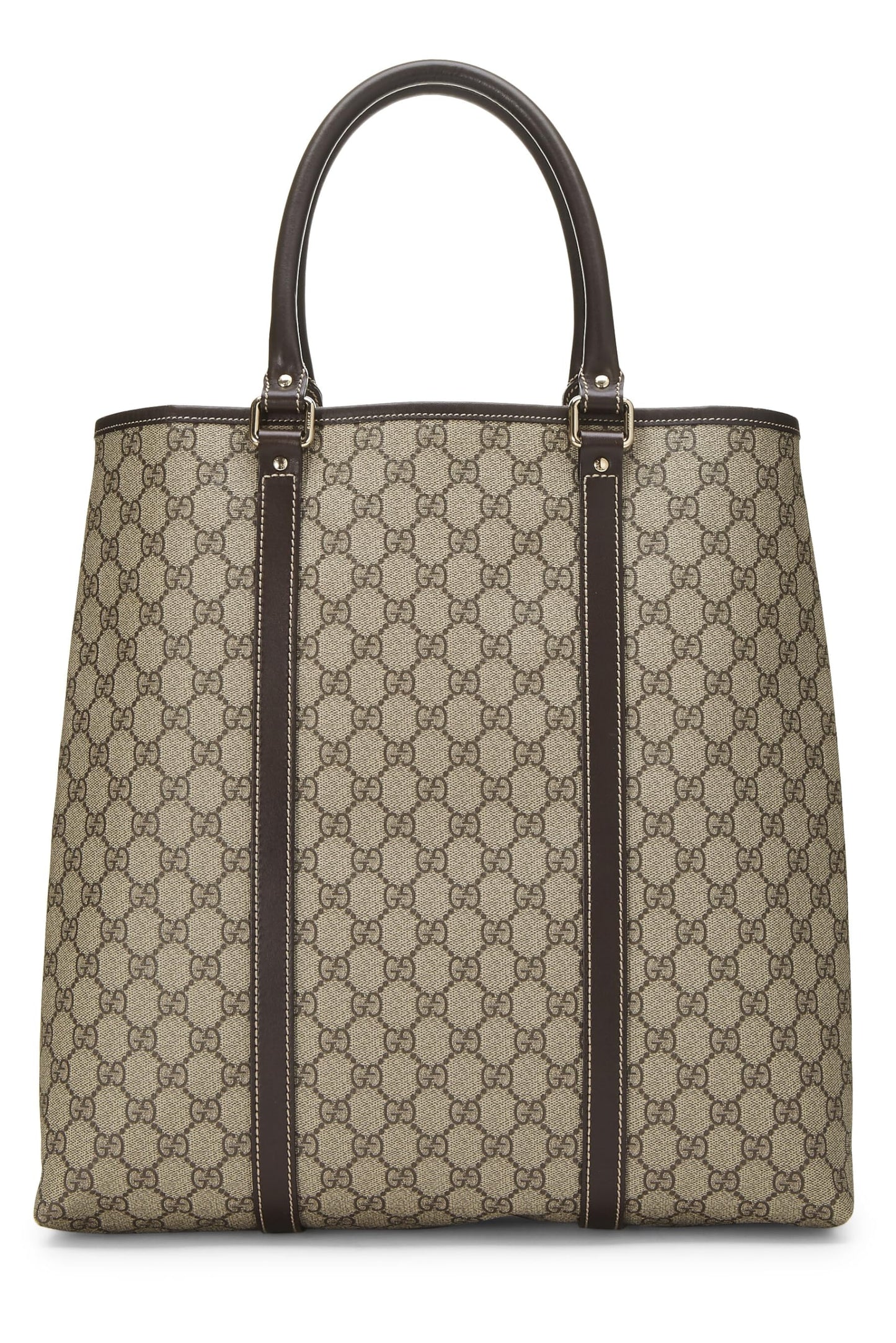 Gucci, sac fourre-tout en toile GG Supreme d'origine d'occasion, marron