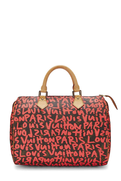 Louis Vuitton, Stephen Sprouse x Louis Vuitton Pink Graffiti Speedy 30 d'occasion, rose