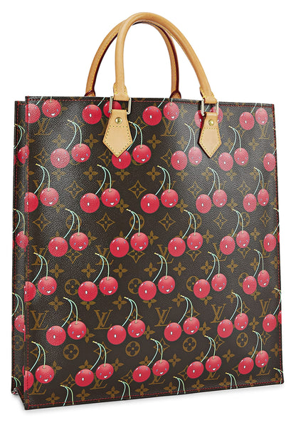 Louis Vuitton, Pre-Loved Takashi Murakami x Louis Vuitton Monogram Cerises Sac Plat, Brown