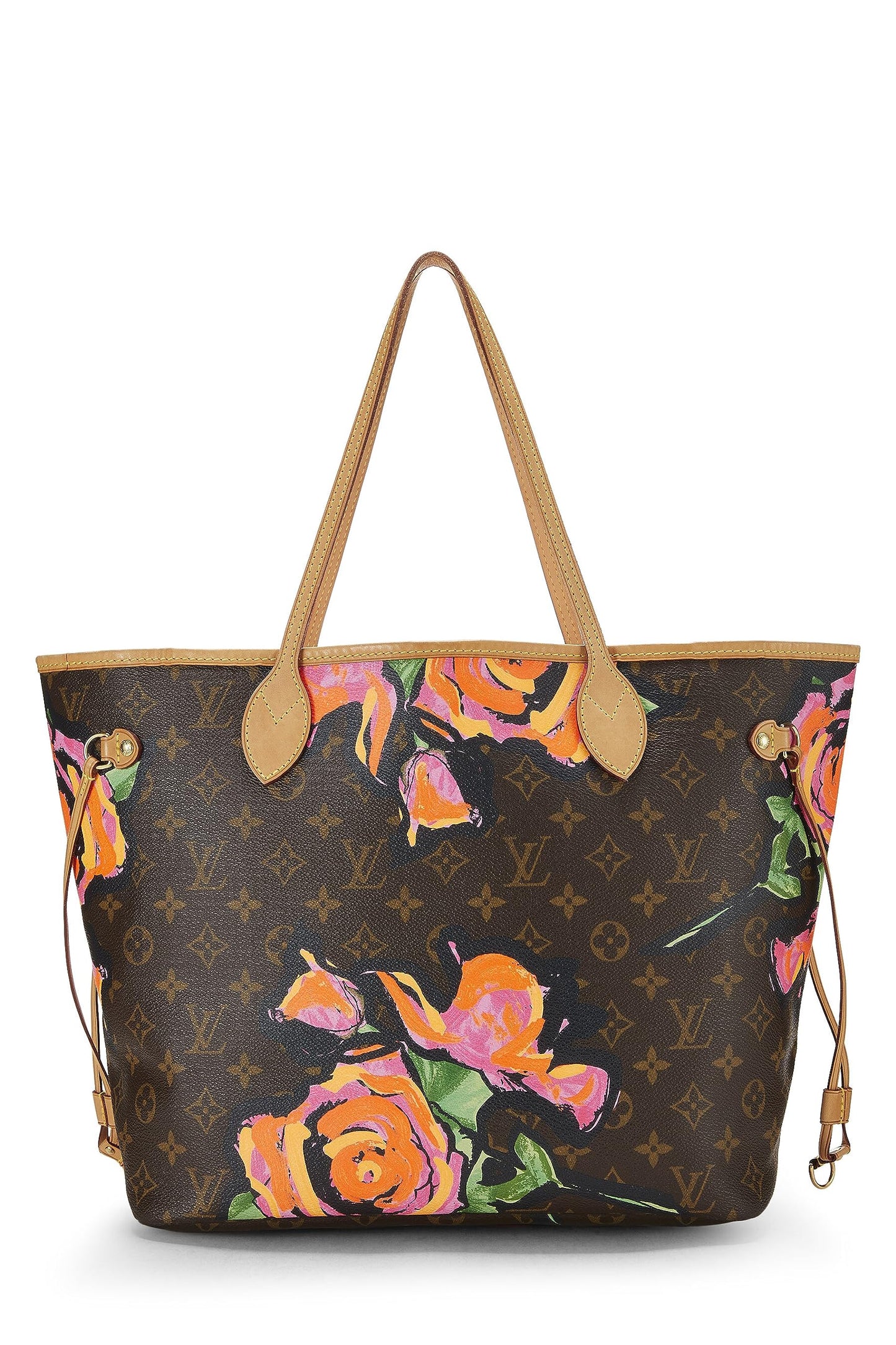 Louis Vuitton, Stephen Sprouse x Louis Vuitton Monogram Canvas Roses Neverfull MM, Marron