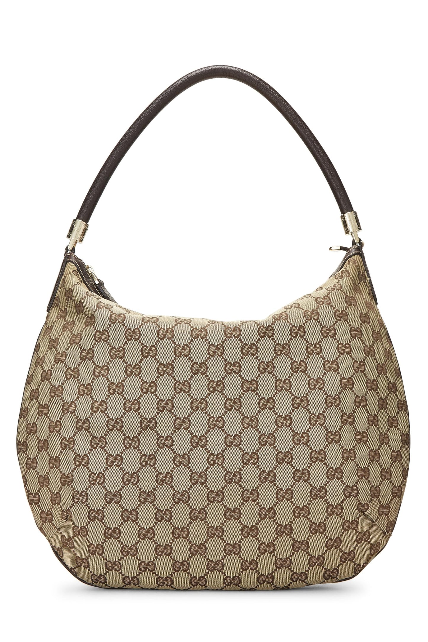 Gucci, Pre-Loved Original GG Canvas Hobo, Brown