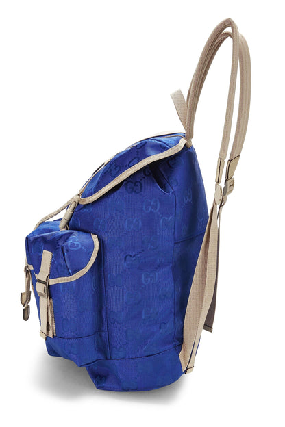 Gucci, Pre-Loved Blue Nylon Off The Grid Backpack, Blue