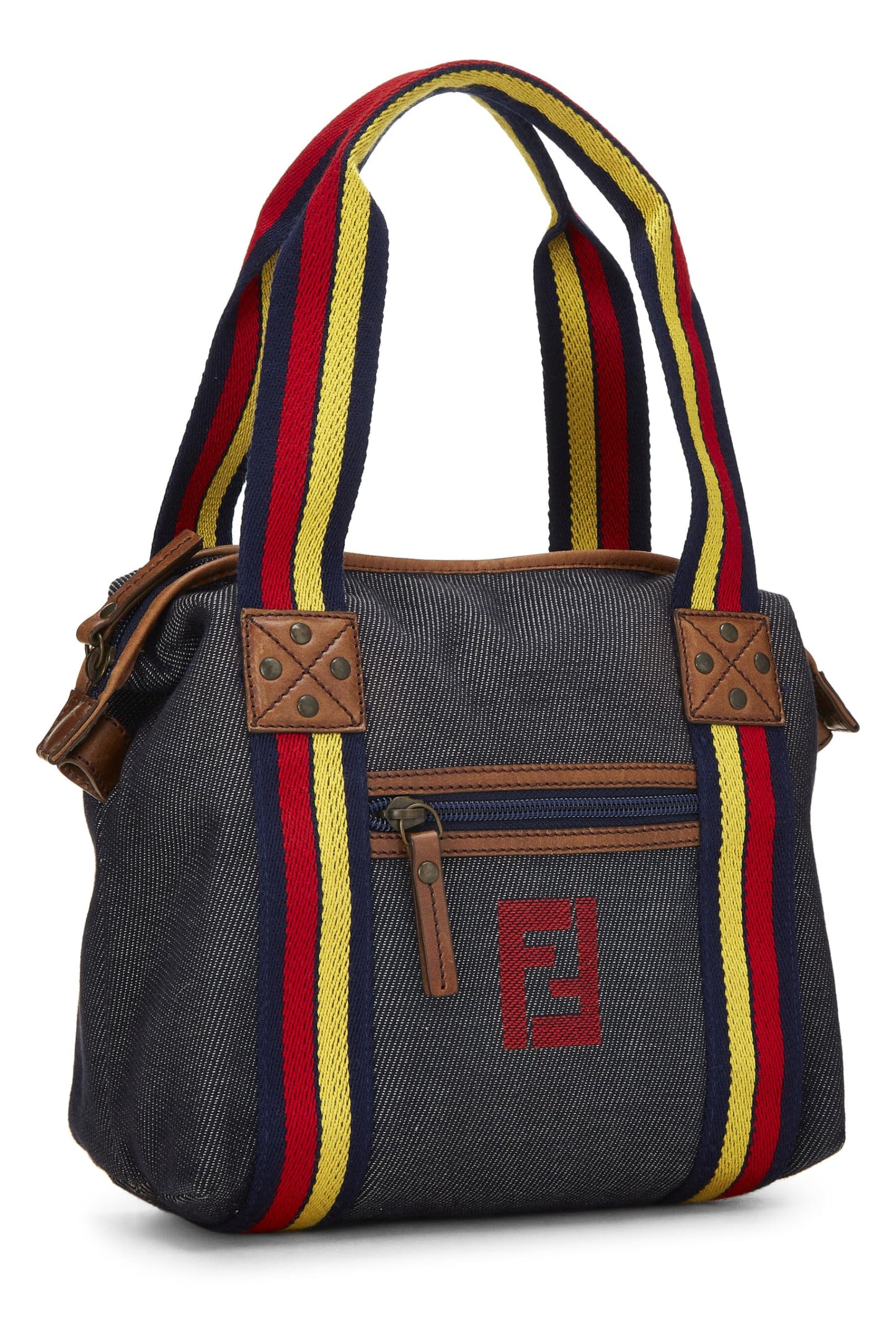 Fendi, Pre-Loved Multicolor Denim Handbag, Multi