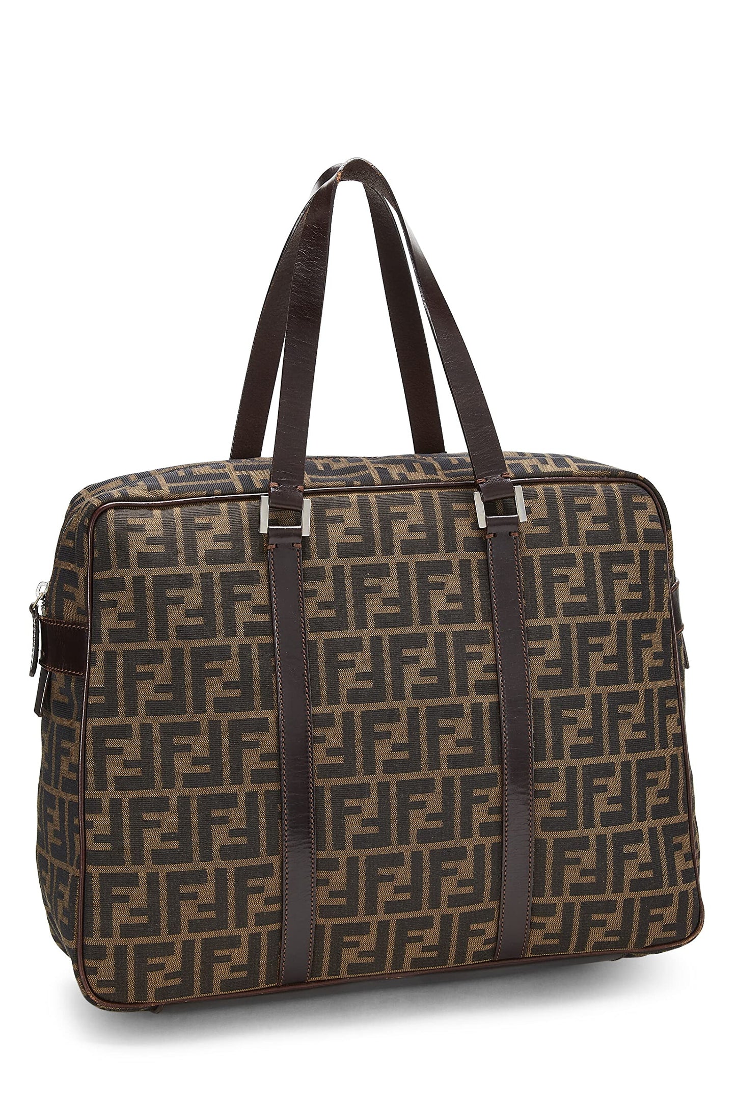 Fendi, Pre-Loved Brown Zucca Canvas Briefcase, Brown