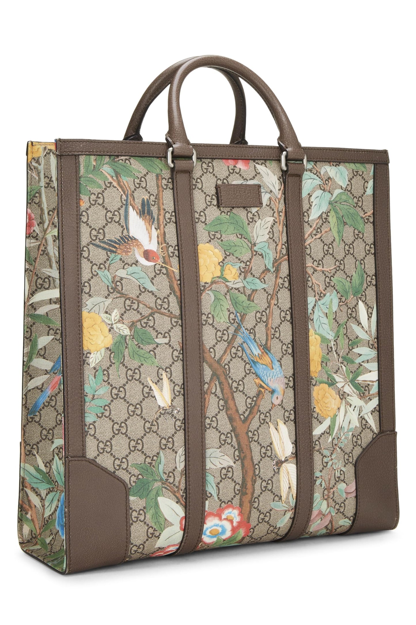 Gucci, sac fourre-tout Tian en toile GG Supreme d'origine, grand modèle, marron