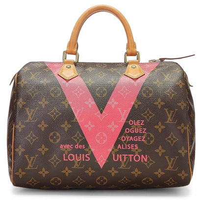 Louis Vuitton, Speedy 30 Monogram V rose d'occasion, rose