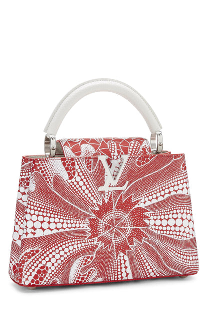 Louis Vuitton, d'occasion Yayoi Kusama x Louis Vuitton Infinity Taurillon Capucines BB à pois rouges et blancs, rouge