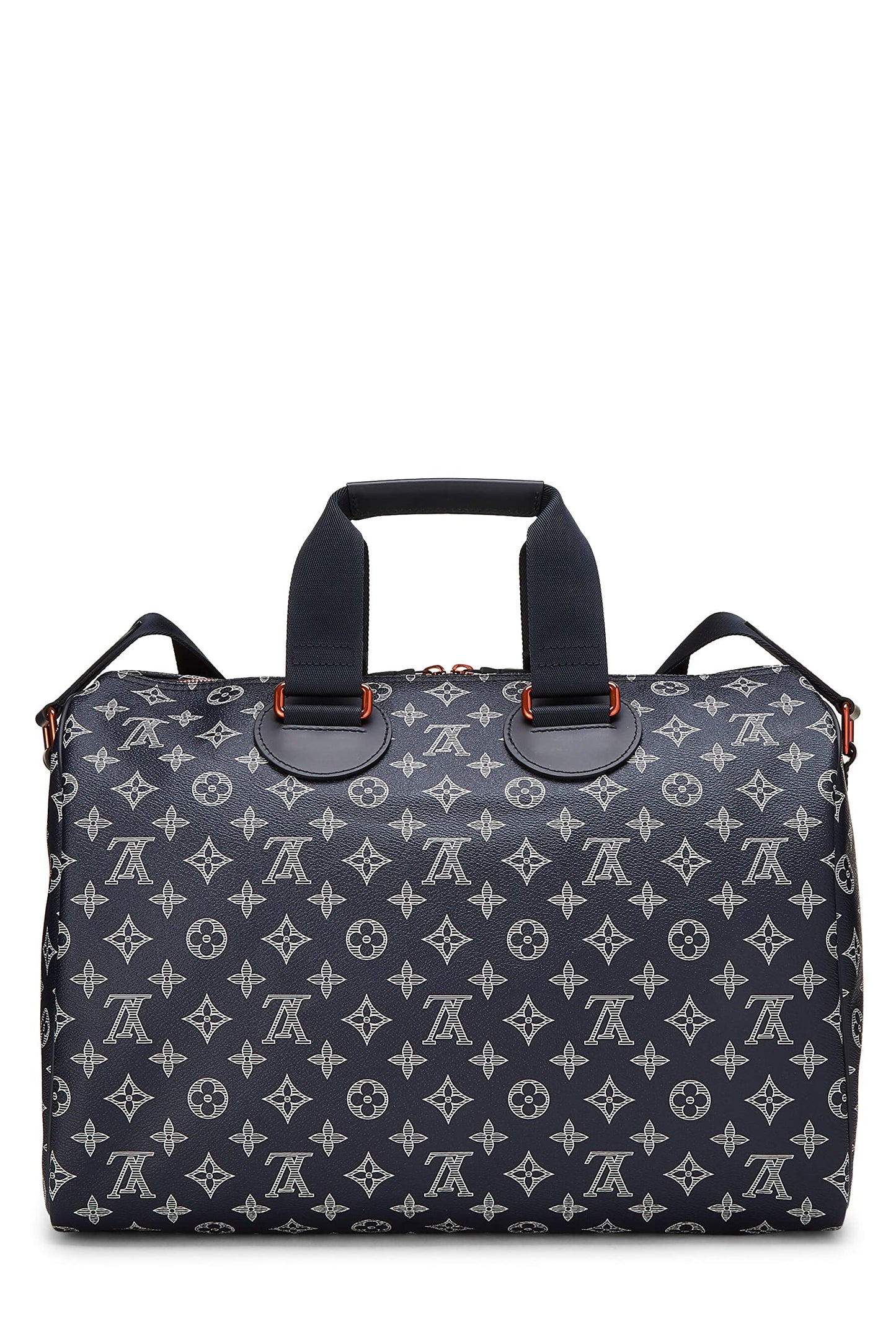 Louis Vuitton, sac bandoulière Speedy 40 Monogram Upside Down Ink d'occasion, bleu marine